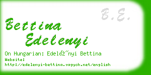 bettina edelenyi business card